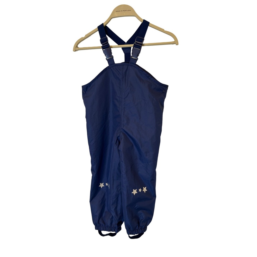 Impidimpi Rain Bib Overalls Kids Size 98/104 4T Blue Waterproof Adjustable Stars